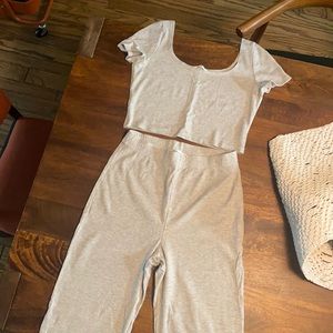 REFORMATION two piece lounge set